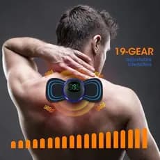 Mini massageador elétrico portátil EMS para pescoço