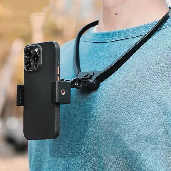 Faixa de suporte para pescoço de celular, roupa de pescoço, à prova de choque, ajustável, confortável de usar, convenien