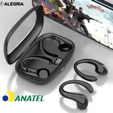 Fone De Ouvido Sem Fio Bluetooth 5.3 OWS-15 Com Microfones Alta Fidelidade Som Estéreo Toque Inteligente Esportes