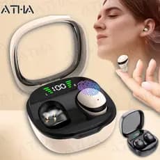Fones De Ouvido Invisíveis-Bluetooth SK19 Esportivos 5.3 Intra-Auriculares Sem Fio Estéreo Para Redução De Ruído HIFI-AT