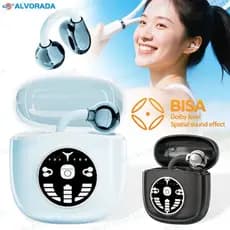 Fones De Ouvido Bluetooth Sem Fio Condução Óssea Redução De Ruído Para Esportes-AL