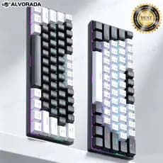 Teclado para jogos com fio 61-Key RGB Backlight Mini Compact USB-C Cabo de alimentação plugável