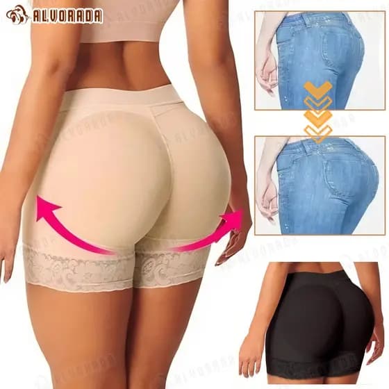 Modelador acolchoado para levantamento de bumbum para mulheres - Calcinha modeladora para realce de fourril[M-3XL]