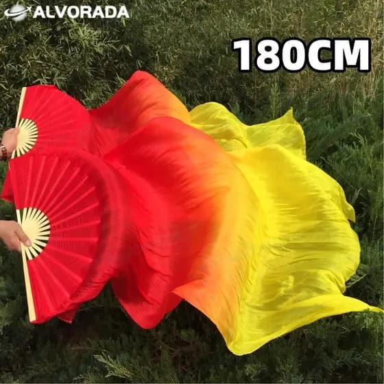 Ventiladores De Dança Do Ventre Véu De Bambu Ventilador De Seda DIY 1.8M Apenas 2/4PCS