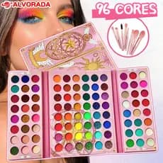 Paleta De Sombra De Olho Em 96 Cores Perolada / Fosca / Com Glitter / Longa Duração expirado até pelo menos-ALV
