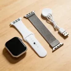 2026 com pulseira de aço de Silicone relógio inteligente chamada Bluetooth carregamento sem fio