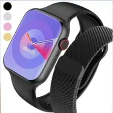 Relógio inteligente feminino masculino série 10 monitoramento de frequência cardíaca Bluetooth um com 2 alças (estoque p