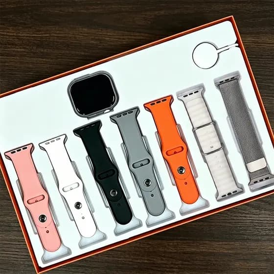 2026 Smart Watch S10 Pro 38mm/45mm com 7/8 alças Bluetooth Chamada com calculadora de monitoramento de frequência cardía