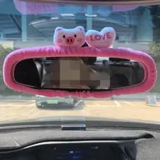 Capa de espelho retrovisor interno de carro com desenho animado