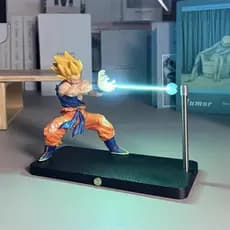DRAGON BALL Son Goku Kamehameha Lâmpada Noturna Modelo De Decoração De Mesa Noite anime Em Torno De Brinquedos Infantis