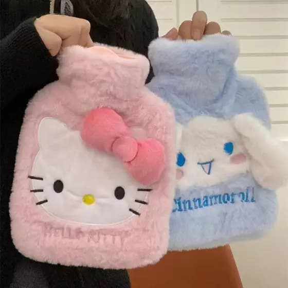 [prosperityus] 500ml Bonito HelloKitty Bolsa De Água Quente Período Alívio Da Dor Manter Acessórios Quentes Injeção De P