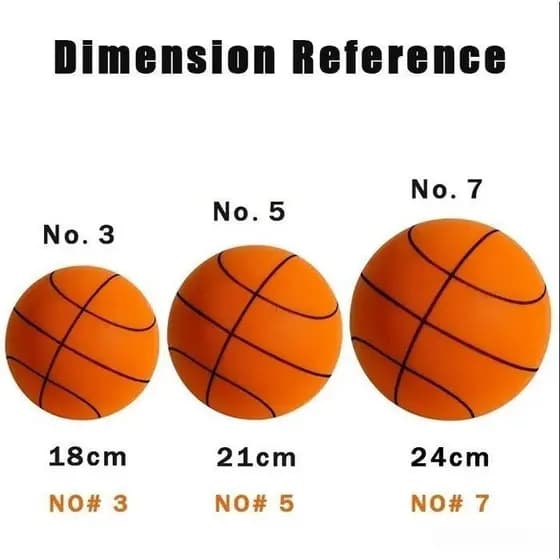 Bola de Basquete Silenciosa de Alta Densidade para Interior Sem Revestimento para Diversas Atividades