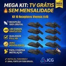 Kit 10 Receptores Vivensis Vx10 Digital HDTV B1 43W REGIONALIZADO