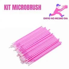 KIT Microbrush Cotonete Alongamento Cílios FioAFio Microlips Sobrancelhas Envio Imediato 24h no Brasil