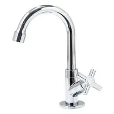 Torneira Lavatório Banheiro Bica Móvel Abs 1198 C-33 1/4 De Volta Cromado
