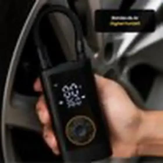 Bomba de Ar Digital Portátil - Preta