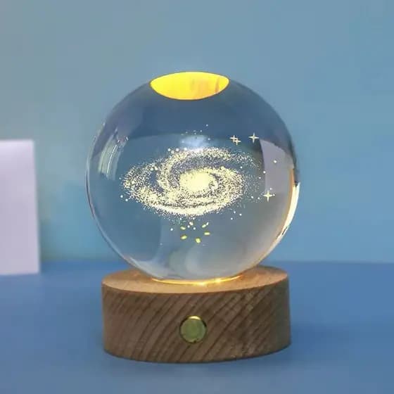 Luminária Bola de Cristal Galáxia