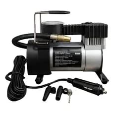 Compressor de Ar Portátil 12V para Carro com Manômetro para Pneus de Carro e Bicicleta