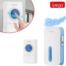 Campainha Sem Fio a prova d água 150 metros para casa 38 Toques Controle de Volume Sem Instalação