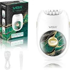 VGR Depilador Elétrico Portátil Profissional Recarregável USB 18 Pinças 2 Velocidades Modelo OIV-736