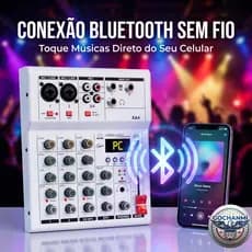 Mesa de Som XA4 Com Controle de Timbre Grave Agudo Para Voz e Música