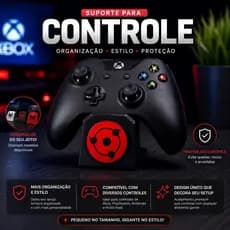 Suporte para Controle PS4 PS5 Xbox Nintendo – Base Gamer 3D Personalizada Geek