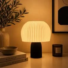 Abajur Cogumelo Luminária 3D LED Abajur Moderno Quarto Sala Mesa Cabeceira Decoração