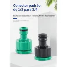 WAP Adaptador para Mangueira Fêmea Rosca 3/4" e Redução 1/2" em Plástico GAF01, Amarelo e Preto