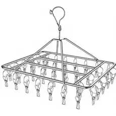 Varal 40 Prendedores Para Roupa Intima Para Calcinha Meia Cueca  Reforçado inox 08/10/2030//60 Prendedores