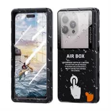 Capa à Prova d'Água Universal Shellbox Air Box para iPhone 16 Pro Max Compatível com Telefones Abaixo de 6,9 Polegadas 8