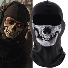 1 unidade de Máscara de Caveira de Halloween MW2 Ghost Simon Riley Balaclava Máscara de Cosplay de Jogo de Guerra com 42