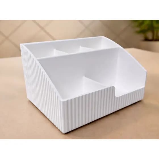 Porta Maquiagem Organizador Grande com Divisórias | Porta Cosméticos Bancada | Organizador de Maquiagem 2 ou 3 Slotes