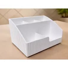 Porta Maquiagem Organizador Grande com Divisórias | Porta Cosméticos Bancada | Organizador de Maquiagem 2 ou 3 Slotes