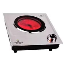 Fogão Portátil Inox Electrobras Premium Cook 1200W Mesa E Camping