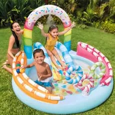 Piscina Inflável Infantil Colorida Estilo Playground – 165 Litros Intex