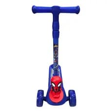 Patinete Infantil do Homem-Aranha com Luz LED e Música – 2 Rodas Frontais