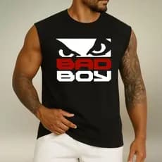 Camiseta Regata Oversized Masculina Badboy Novo Camisa Machão Algodão Academia Treino
