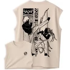 Regata Oversized Camiseta Machão 100% Algodão Capoeira Luta Brasileira Artes Style Urban
