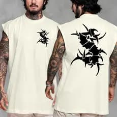 Camiseta regata machao oversized masculino banda de rock Sepultura academia 100% algodao Longline