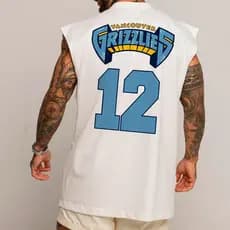 Camiseta Regata Basquete Longa Oversized Masculina Times Basquete Playoffs Moda Estilosa