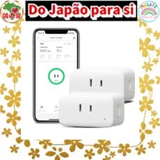 Kit 2pçs SwitchBot Smart Plug Mini - Tomada Wi-Fi Inteligente com Monitor de Consumo Elétrico para Automação【Do Japão pa