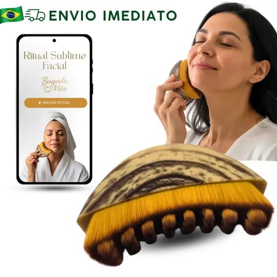Escova Facial Para Autocuidado, Beleza Natural, Rejuvenescimento e Lifting Facial Natural