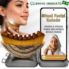 Escova Facial Drenagem Linfática, Massageador de Contorno Rosto e Mandíbula | Escultura Facial Ritual Sublime Bugada Mãe