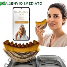 Escova Massageadora Facial Para Skincare, Rotina de Autocuidado, Spa Facial em Casa e Massagem Facial | Sublime Facial