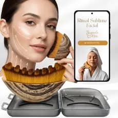 Escova Facial Profissional Para Drenagem Linfática, Massagem Estética Facial e Uso em Estética | Ritual Sublime Facial