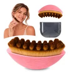 Escova Facial Linfática Reduz Rosto Inchado, Olheiras, Papada e Retenção de Líquido Drenagem Massageadora Facial