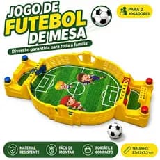 Mini Jogo Futebol De Mesa Portátil Brinquedo Infantil Adulto