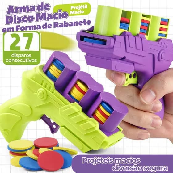 Pistola Lançador de Dardos Com 27 Dardos de Espuma - Infantil Sports
