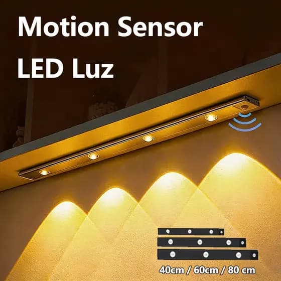3 Cores 40/60/80cm Regulável Led Luminária USB Recarregável Lâmpada Sensor De Movimento Luz para