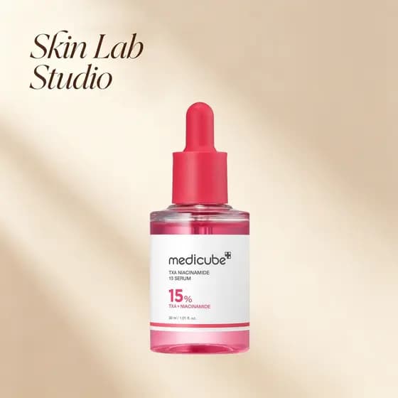 Medicube Soro Facial TXA + Niacinamida 15% | Iluminador e Uniformizante para Pós-Manchas e Tom Irregular